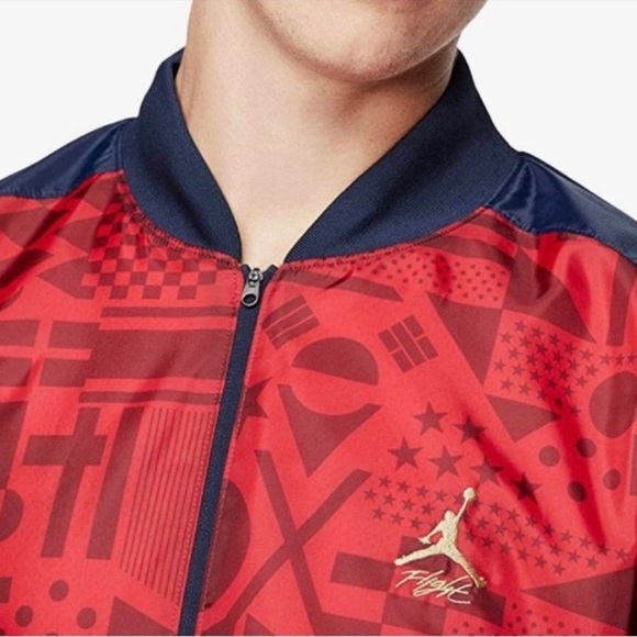 Nike Air Jordan Flight Legacy FIBA Jacket Loose Fit CJ9082-451 NWT - Picture 5 of 13